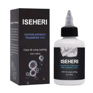 이세헤리 타투 트랜스퍼 젤 4온스 스텐실 크림 - 아티스트를 위한 빠르고 투명한 롱래스팅 솔루션 용품