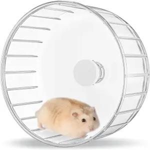 버캣스테이트 햄스터 바퀴 무음 5.5인치 운동 달리기로 저빌 드워프 시리아 쥐를 위한 조용한 스피너