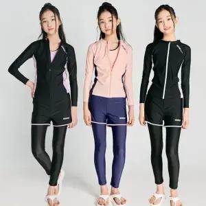 꾸미 SF-310 주니어래쉬가드 여아 아동수영복 여아래쉬가드 생존수영 세트