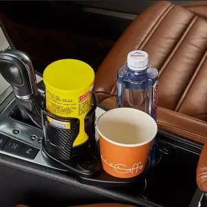 할인 스피닝 차량용 멀티사이즈 컵홀더 자동차컵홀더 2단컵홀더 확장형