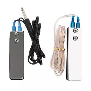 타투 건 머신 키트 초보 아티스트를 위한 1/4인치 6.35MM 플러그 케이블 스테인리스 스틸 코드 전원 공급