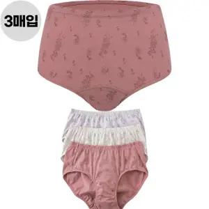제임스딘 여성 요실금팬티 방수 기능성 40수 맥시 삼각팬티 3매 세트 속옷