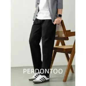 록쉬블몰 남자 바지 면 캐주얼 오피스룩 가을 통 와이드 정장 노멀 HO3