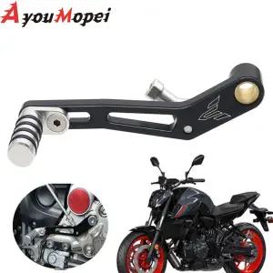 호환  YAMAHA MT07 Tracer 7007GT FZ07 XSR700 2014-2024 조정 왼쪽 시프터 페달 MT-07 MT FZ 07 용 기어