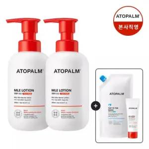 아토팜 MLE 로션 300ml 2개+ 탑투토워시400ml 리필+MLE로션60ml