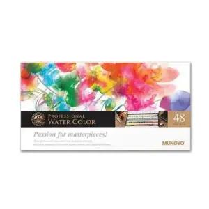 문구용품 고체형 수채물감 문교 48색 MWPH-48C