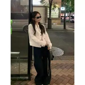 피로달 여사친 춘추 점퍼 상의 쇼트 테일러드 코트 재킷 HO3