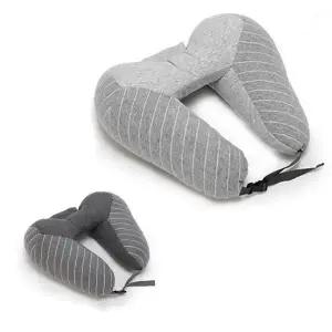 여행용 수면 목베개 안대일체형 휴대용 넥쿠션 기내용 차량용 낮잠 숙면 편안한