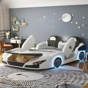 자동차모양침대 싱글베드 스포츠카 드림카 자동차침대 가죽 가드레일