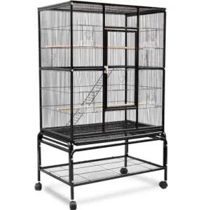 앵무새 철제 새장 스탠드형 케이지 중소형 조류 사육 공중 플랫폼