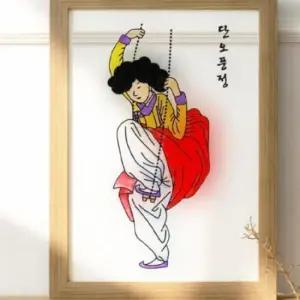 아모스 글라스데코 스티커 신윤복 물감 만들기 미술놀이