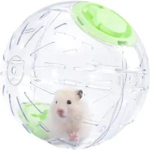 7.9인치 햄스터 볼 러닝볼 장난감 투명 통기성 운동 증진 스트레스 감소 청소하기 쉬운 액세서리 시리아