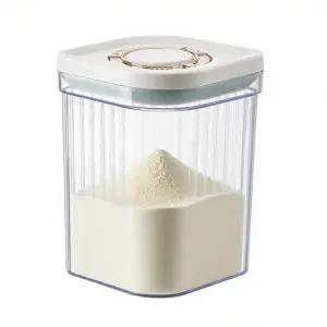 분유 용기 200ml 팝탑 스쿱 및 스크레이퍼가 된 BPA 프리 밀폐 디스펜서