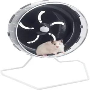 햄스터 휠 러닝머신 조용한 운동 높이 조절이 자유롭거나 케이지에 조립되어 기타 작은 동물을 위한 것 -