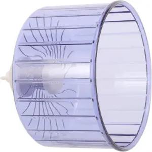 햄스터 게르빌스 고슴도치와 친칠라를 위한 무소음 러닝 휠 듀얼 베어링 크리스탈 운동 10인치 반려동물