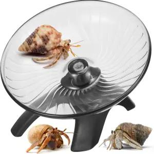 포엔 에르미트 크랩스 휠 장난감 무성 햄스터 러닝 탱크 액세서리 난쟁이 쥐 운동을 위한 소형 동물 케이지