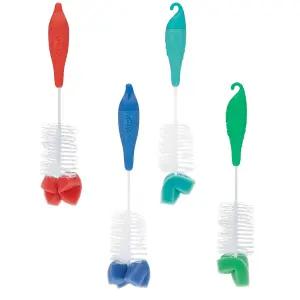 누비 2팩 병과 스펀지 팁이 있는 유두 브러시 색상은 다양