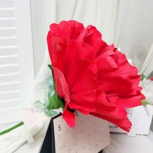 Her1088 대왕 빅 카네이션 조화 + 리본 완성품 어버이날 스승의날 이벤트 대형꽃장식
