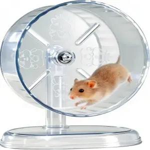 펫차돔 햄스터 운동 휠 초침묵 소형 동물 저빌 쥐 등 다양한 반려동물을 위한 조절 가능한 스탠드가 있는