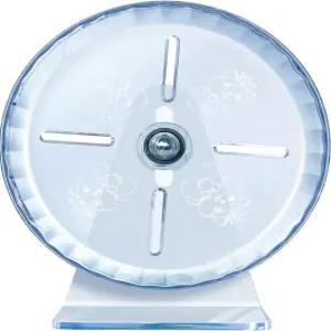 LAZYZal 사일런트 햄스터 휠 초침묵 운동 액세서리 조용한 러닝 마우스 또는 기타 작은 동물을 위한 조절식