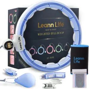 카운터 및 허리 트리머가 장착된 리앤 L.fe U5 스마트 웨이트 훌라 후프 - 16노트 28인치？46인치 조절 가능