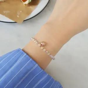 [다잇템] 여성 일상용 하트 반짝이는 코디 스타일 포인트 비즈 팔찌