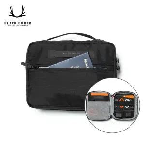 [블랙엠버] 보딩키트 4L / 여행용 테크 키트 파우치 태블릿 전자기기 전자제품 정리함