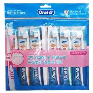 [RIZPICK]오랄비고탄력초미세모클래식칫솔(3+3)