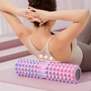 스포츠 EVA 마사지 폼롤러 종아리 허리 스트레칭 헬스소품