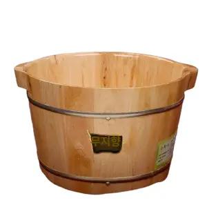 편백나무 족욕기 히노끼 습식 원형 족욕통 건식 대야