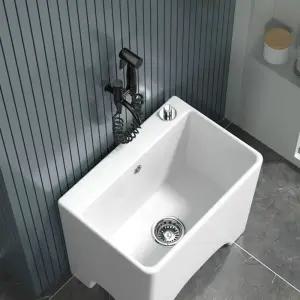 세라믹 대걸레개수대 발닦는세면대 세족대 대걸레 세정대