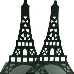 겨울벌레 스타일리시한 클래식 할로우 아웃 모던 프랑스 파리 랜드마크 에펠탑 금속 장식 북엔드 도서