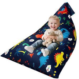 JORBEST 공룡 의자 5피트 부드러운 채워진 커버 빈백 벨벳 메모리 6M 폼으로 작은