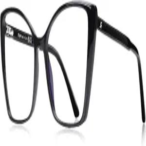 여성용 블루 라이트 차단 안경 오버사이즈 트렌디 캣 컴퓨터 게이밍 눈부심 방지 및 자외선 RF6204 블랙