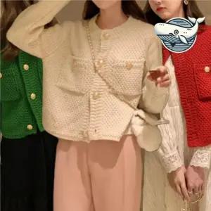 여자 봄가을 도톰 버튼 가디건 포켓 디자인 예쁜가디건 단추가디건 와플가디건 여성 가을가디건