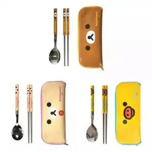 식기 슬림 도시락 얼굴 랜덤발송 캐릭터 수저 수저통 휴대용 위생 케이스