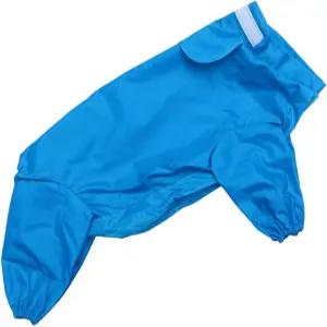 소형 및 중형견을 위한 프레티줌 반사 방수 반려견 레인코트 점프수트 블루 사이즈 18 올 인클루시브 후드