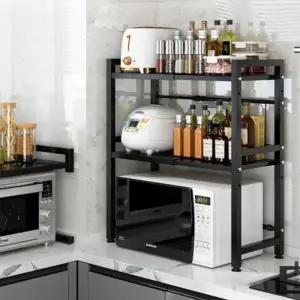 확장형 전자렌지 렉 2단 주방 정리 수납 선반 거치대