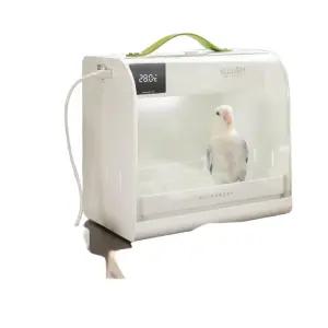 앵무새 육추기 강아지 반려동물 이동장 운반 투명 파충류 휴대용 그린 이동가방 저소음 아크릴