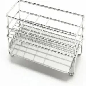 INEX 스크러버 및 세제 배수 선반 싱크대 캐디스테인리스 스틸 3.3인치 H x 7.8인치 W 3.9인치 D