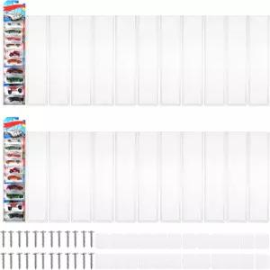 포장된 모델 자동차용 24개 투명 디스플레이 케이스 벽걸이 최대 240대의 보관 핫 휠과 호환되는 장난감