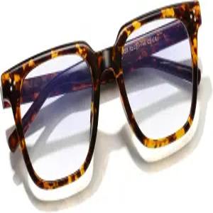 여성 남성 패션을 위한 서 오버사이즈 스퀘어 블루 라이트 글래스 TV/컴퓨터/게임용 눈의 피로를