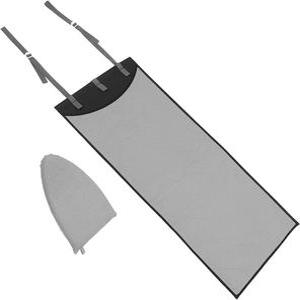 밀리스텐 휴대용 내열 다림질 매트 세트 115x48cm 미니 도어 걸이 패드 조절 가능한 스트랩 포함 가정용