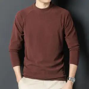 남친 가을 캐주얼 폴라티 반하이넥 긴팔티셔츠 기모 양이온 솔리드 가디건 원픽3