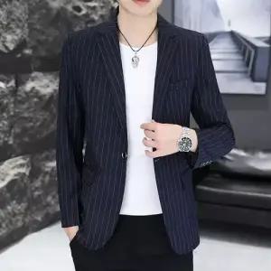 남성용 캐주얼 오피스룩 데일리 싱글 봄가을 메인 재킷 코트 정장 태엽 잔스트라이프 패피3