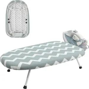 미니 다림질 보드 테이블탑 컴팩트 접이식 철판 두꺼운 강철 튜브 내열 커버 기숙사 아파트 및 여행용 철제