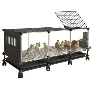 병아리 육추 케이지 소형 닭장 모이통 물통 가금류 사육