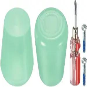 롤러 스케이트 액세서리 교체를 위해 드라이버 장착한 82A 토 블록을 고무 파티킬 스톱퍼 브레이크