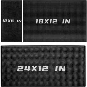 홈 바 또는 레스토랑용 미끄럼 방지 유연 이발기용 고무 매트 3팩 두꺼운 유출 18 x 12 0.3 6 3