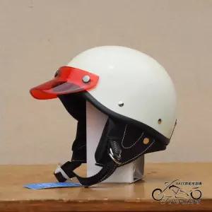 대만 에보 레트로 바이크헬멧 하프헬멧 P03 반모헬멧 화이트화이트 챙증정